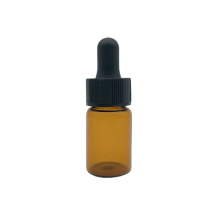 Empty Mini Small Sample Glass Tube Bottles Vials With Droppers Packaging Amber Clear 1Ml 2Ml 3Ml 5Ml